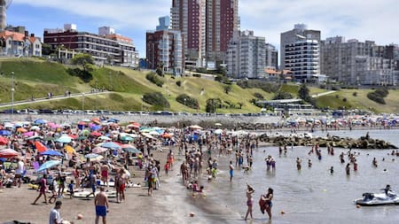 Mar del Plata, temporada de verano. Foto: NA.