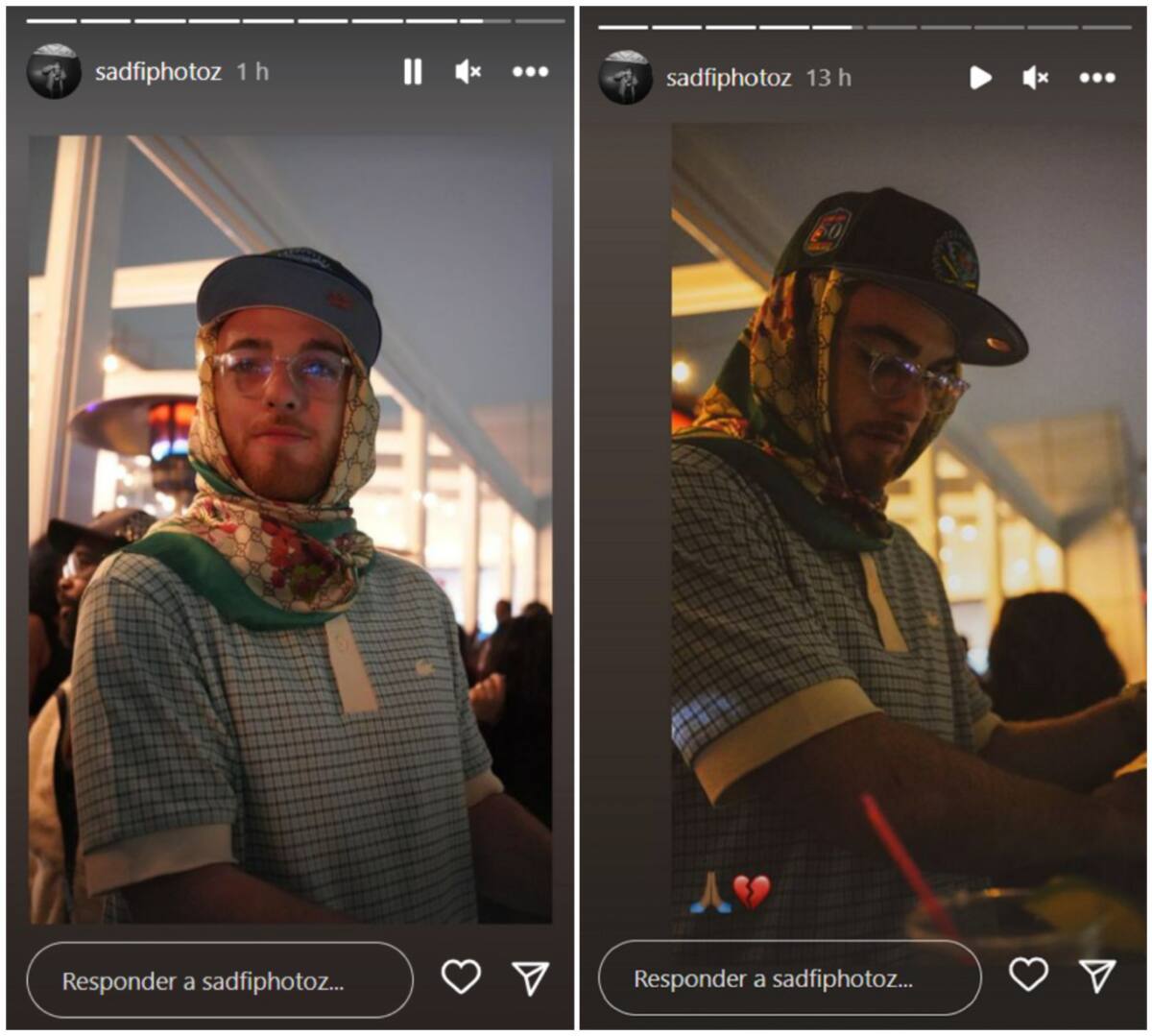 Las últimas fotos de Angus. Foto: Instagram/sadfiphotoz