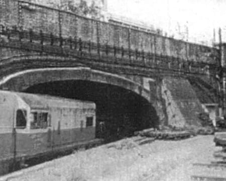 Túnel por donde iba el famoso tren Sarmiento