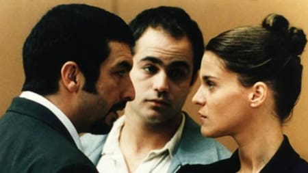 Ricardo Darín, Gastón Pauls y Leticia Brédice, protagonistas de "Nueve Reinas". Foto: Télam.