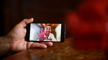 Magalli Meda habló desde la Embajada Argentina en Venezuela. Foto: archivo Reuters
