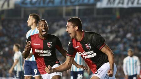 Festejo de Newells ante Racing por la Liga Profesional. Foto: @Newells