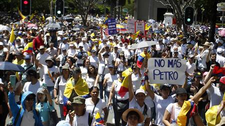 Protestas en Colombia. Foto: EFE