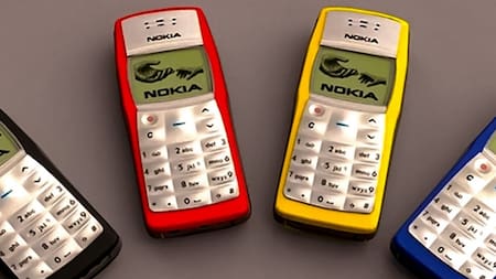 Nokia 1100, uno de los celulares más vendidos de la historia. Foto: Nokia.