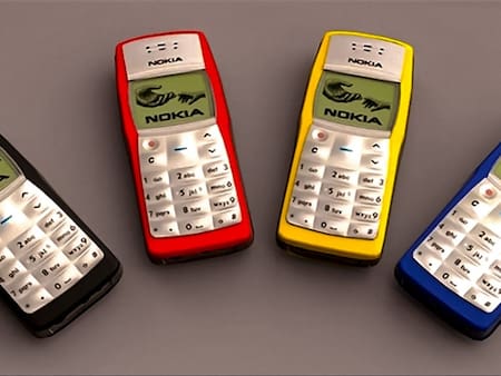 Nokia 1100, uno de los celulares más vendidos de la historia. Foto: Nokia.