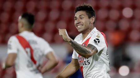 Gonzalo Montiel con la camiseta de River. Foto: Reuters