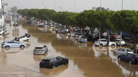 Inundaciones en Valencia, España. Foto: EFE.