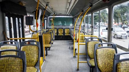 Paro de colectivos. Foto: NA