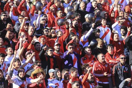 Hinchas de River. Foto: NA.