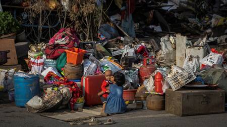 Desalojos en Nueva Delhi, India. Foto: Reuters