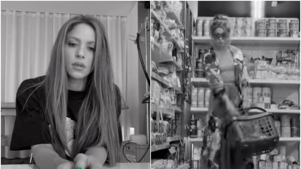 Shakira reapareció. Fotos: captura de video.