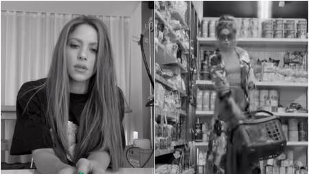 Shakira reapareció. Fotos: captura de video.