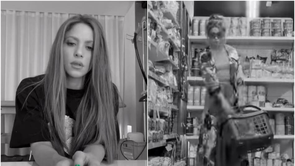 Shakira reapareció. Fotos: captura de video.