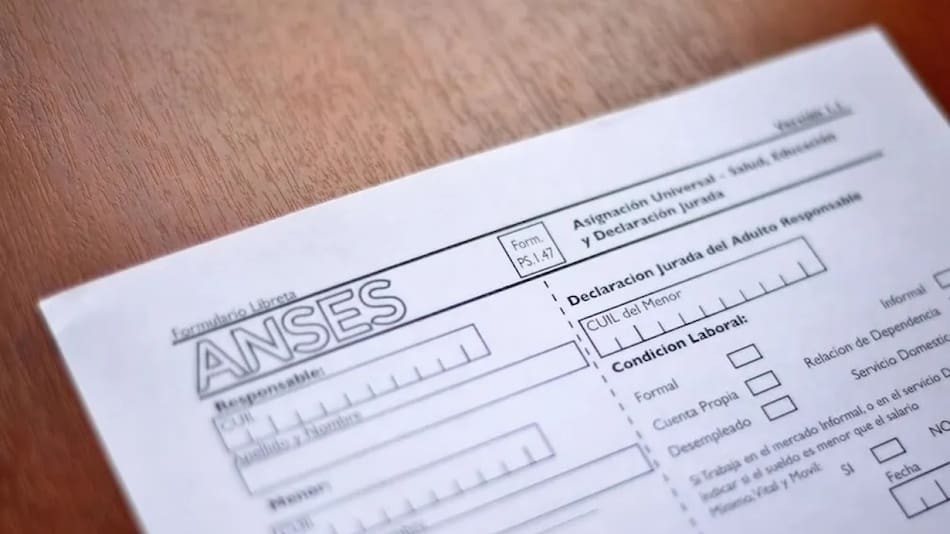 Libreta AUH. Foto: X @ansesgob