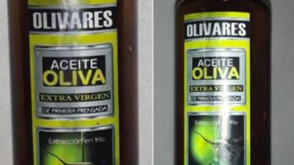 Aceite de Oliva Finca Olivares. Fuente: ANMAT