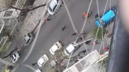 Ataque a chicos de un colegio de Caballito