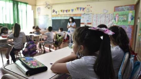 Quinta hora de clases. Foto: NA.