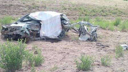 Chocó un micro con hinchas de River y murió una mujer. Foto: NA.