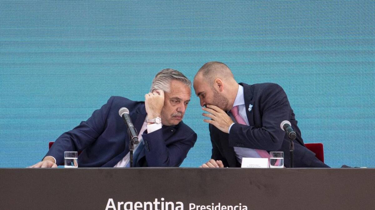Alberto Fernández y Martín Guzmán, Foto NA