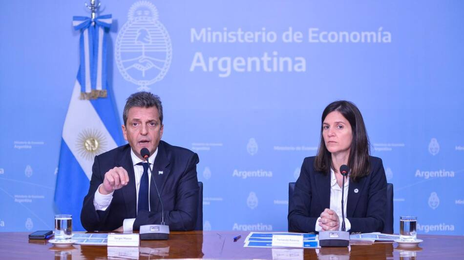 Sergio Massa y Fernanda Raverta. Foto: Prensa.