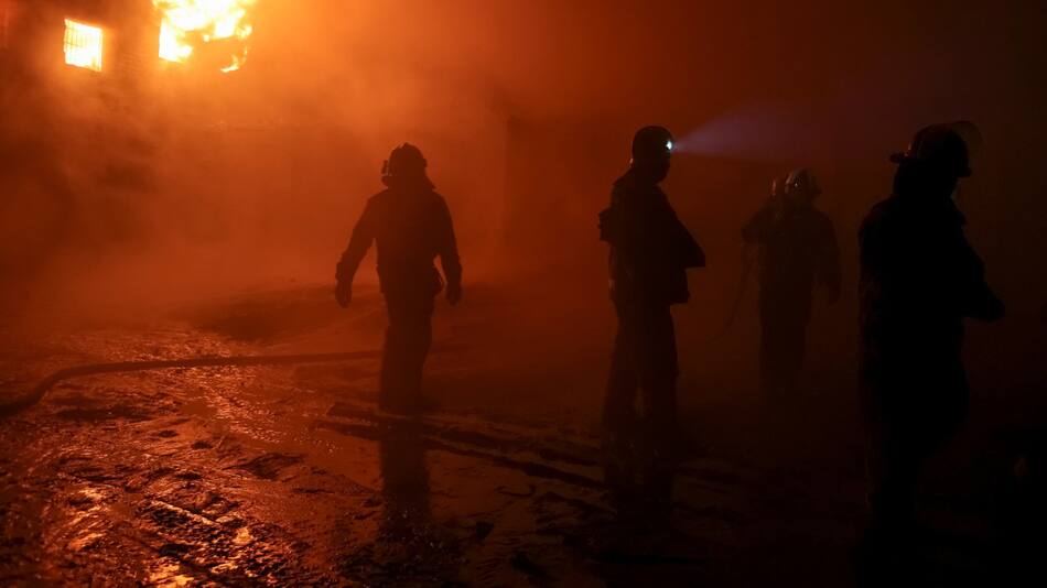 El ataque aéreo se concentró principalmente en la región fronteriza de Kursk. Foto: Reuters.