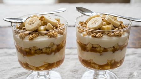 El postre saludable de yogur y bananas que saciará tus antojos dulces: aprendé a hacerlo rápido y fácil