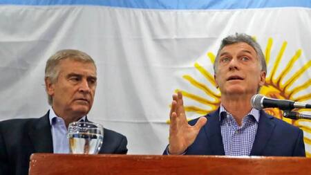 Mauricio Macri y Oscar Aguad, política