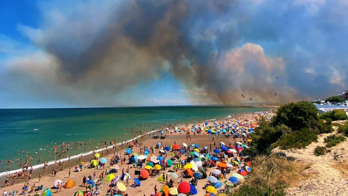 Incendio Las Grutas