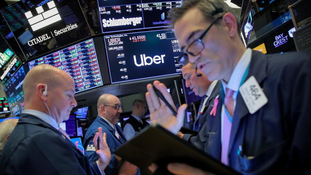 UBER debut en la Bolsa de Nueva York, Wall Street, REUTERS