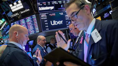 UBER debut en la Bolsa de Nueva York, Wall Street, REUTERS