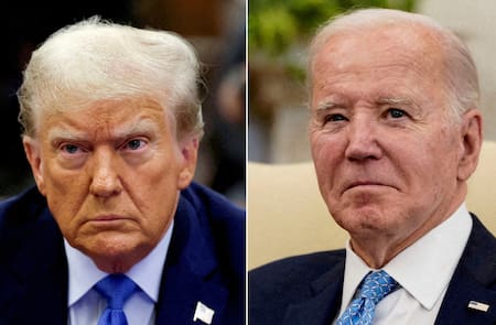 Donald Trump y Joe Biden. Foto: Reuters