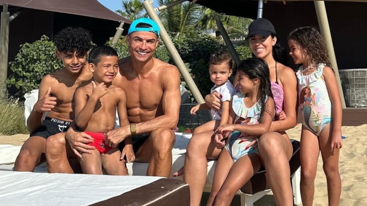 Ronaldo y sus hijos