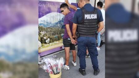 Detenido por robo mientras vendía flores por el Día de los Enamorados en La Plata.