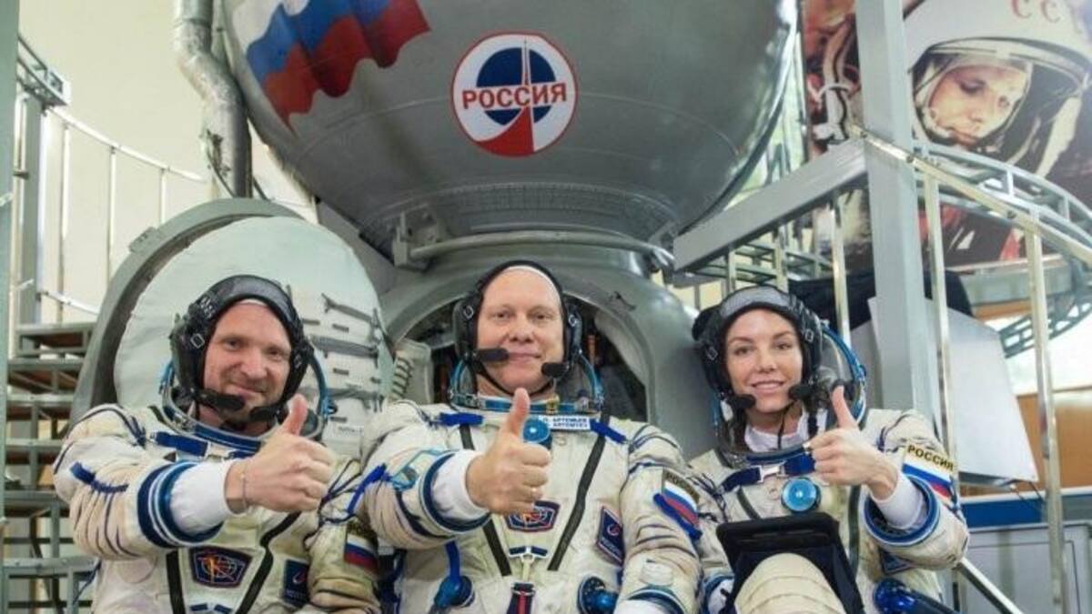 La película “El Reto” será la primera que se filmará en el espacio, Foto: Roscosmos