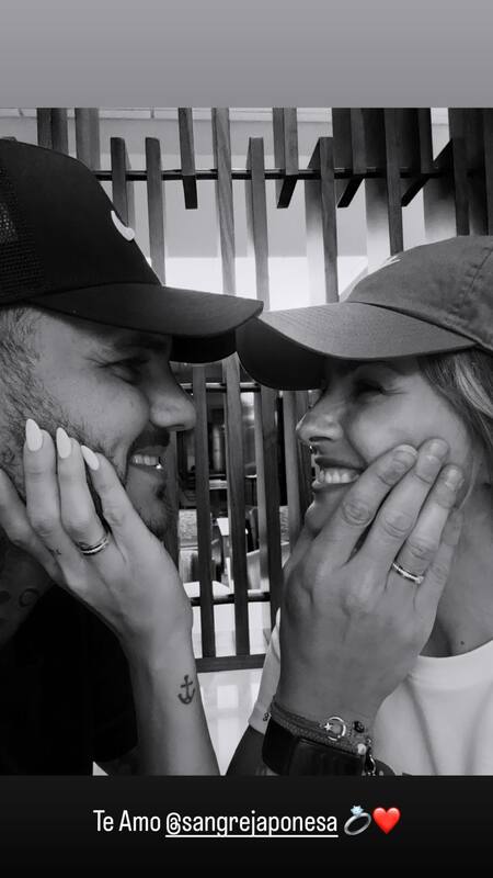 La China Suárez y Mauro Icardi se comprometieron. Foto: Instagram.