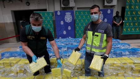 Incautan en España 3,8 toneladas de cocaína