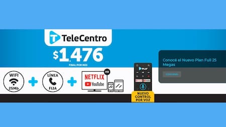 TeleCentro 25 megas