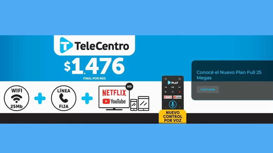 TeleCentro 25 megas