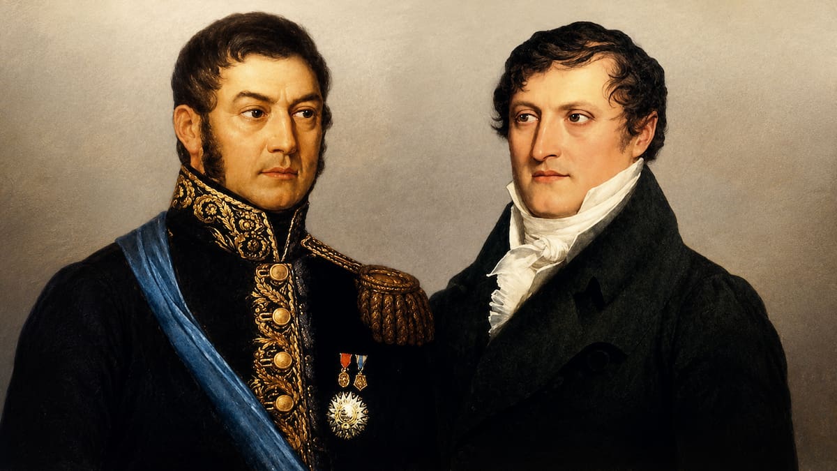 José de San Martin y Manuel Belgrano