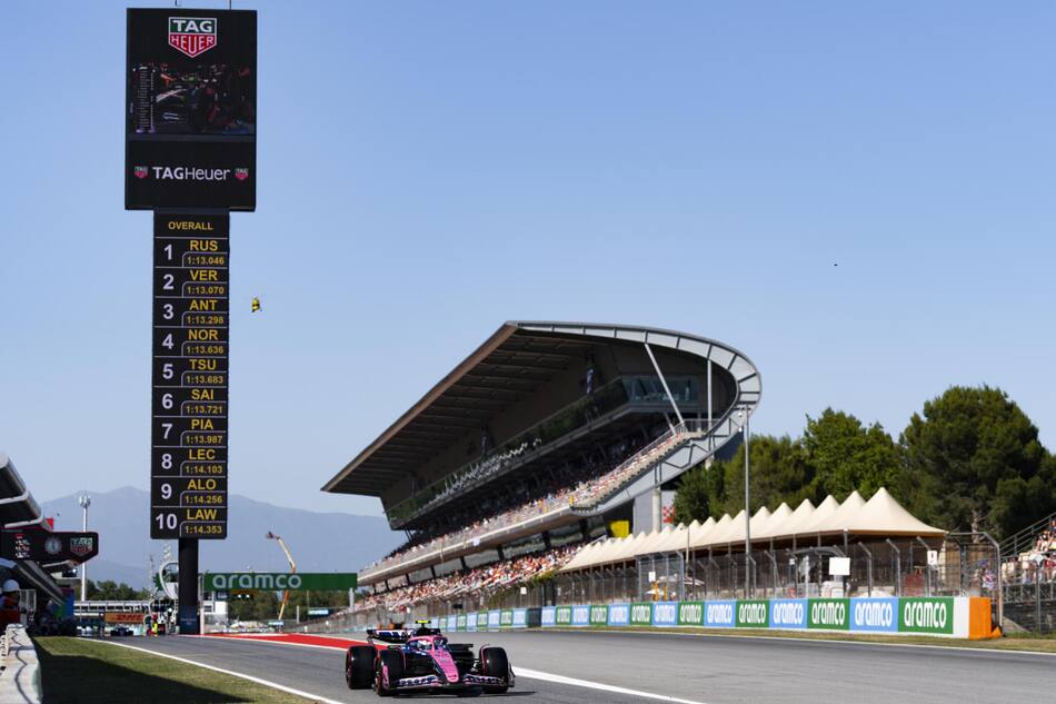Franco Colapinto en el Gran Premio de España. Foto: EFE.