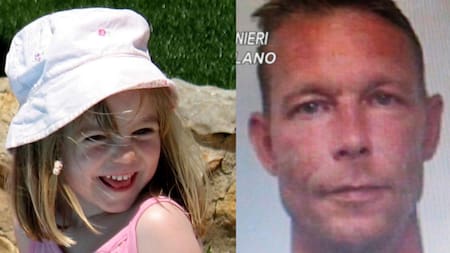 Madeleine McCann y Christian Brueckner. Foto NA