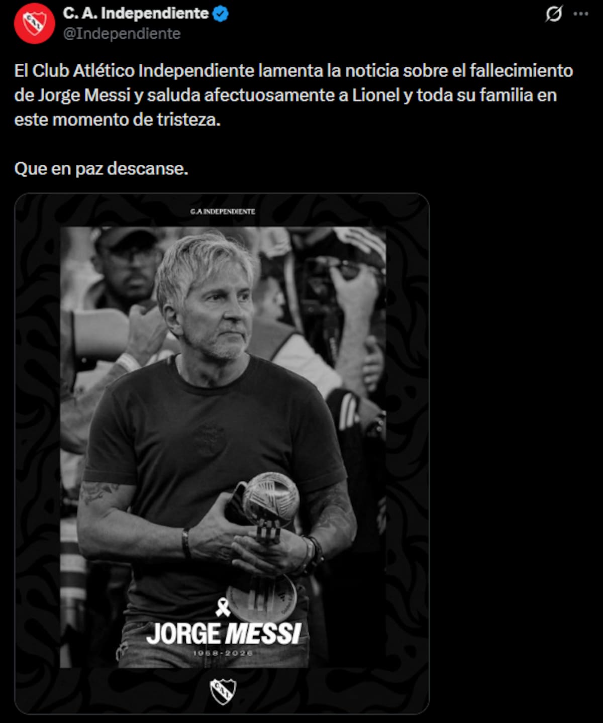 Los mensajes de Boca, River, Racing, Independiente y San Lorenzo
