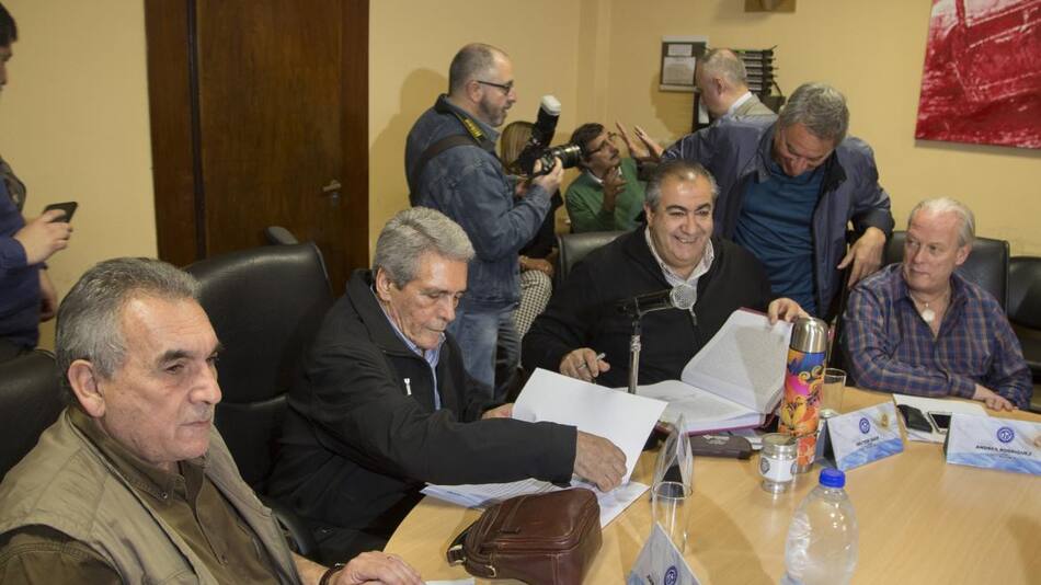 CGT en reunión previa al paro del 25 de septiembre de 2018 - NA