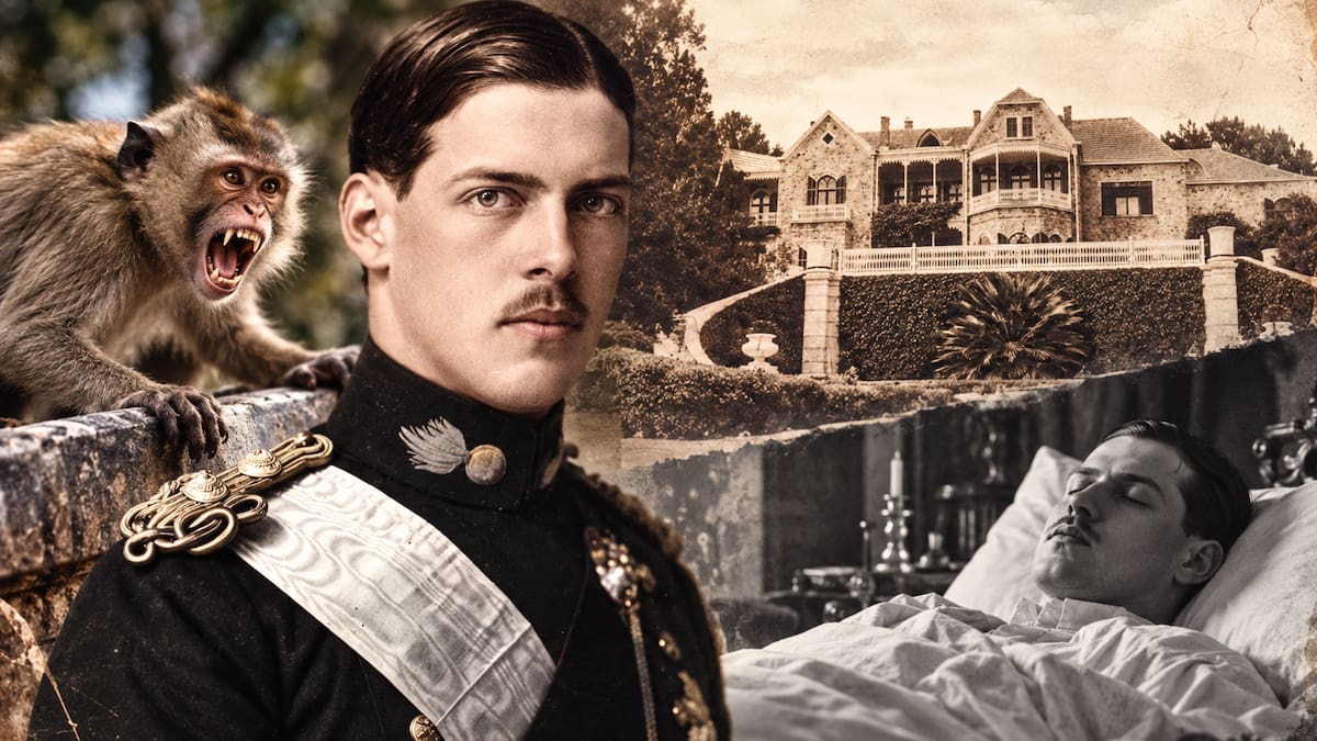 Alejandro I de Grecia, el rey que murió en 1920 tras la mordedura de un mono, en una recreación histórica ilustrativa.