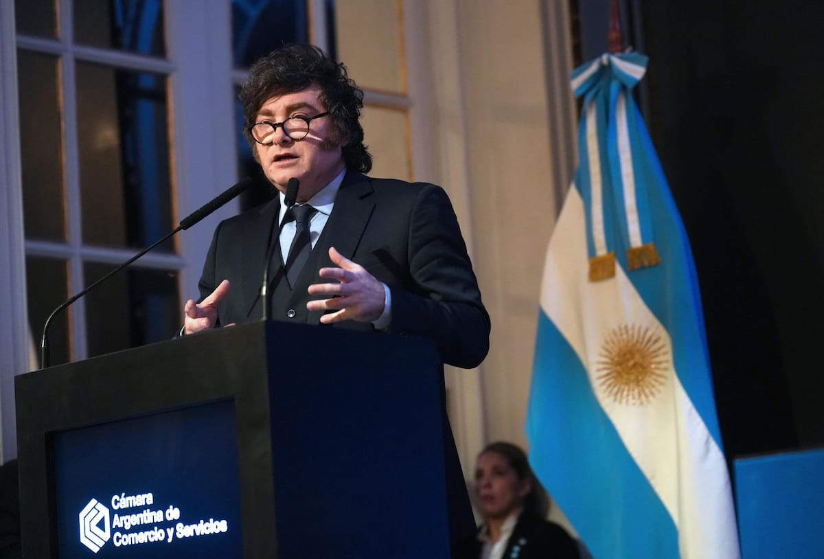 Javier Milei en el Consejo de las Américas.