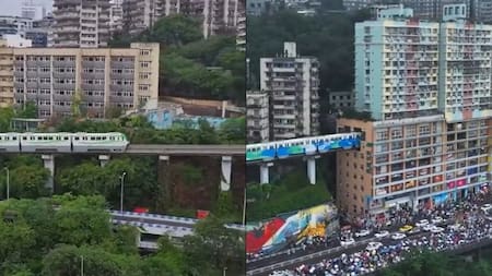 Chongqing, la sorprendente ciudad de China. Foto X @el_pais