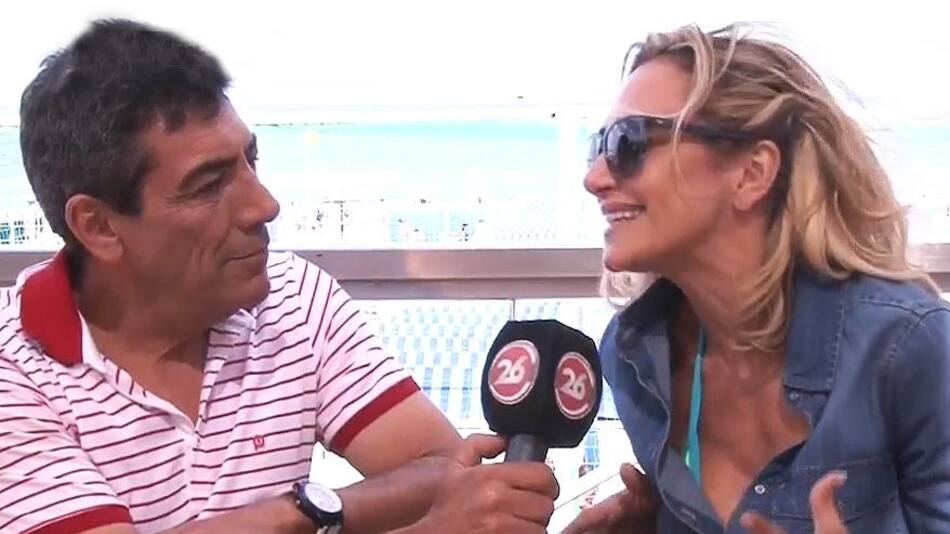 Andrea Ghidone con Canal 26 en Mar del Plata