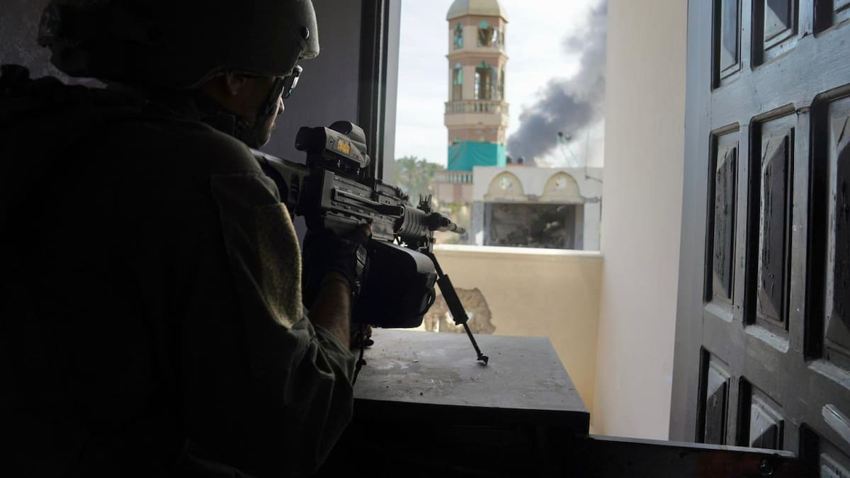 Soldados israelíes en la Franja de Gaza; guerra Israel-Hamás: Foto: X @idfonline
