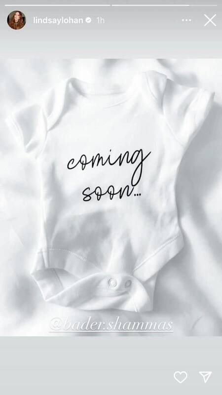 El anuncio de Lindsay Lohan. Foto: Instagram.