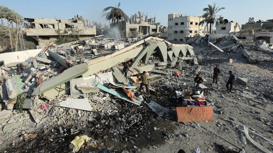 Ataque de Israel a un hospital de campaña en Gaza. Foto: Reuters